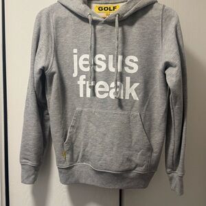 GOLF Gray Hoodie - Jesus Freak Design